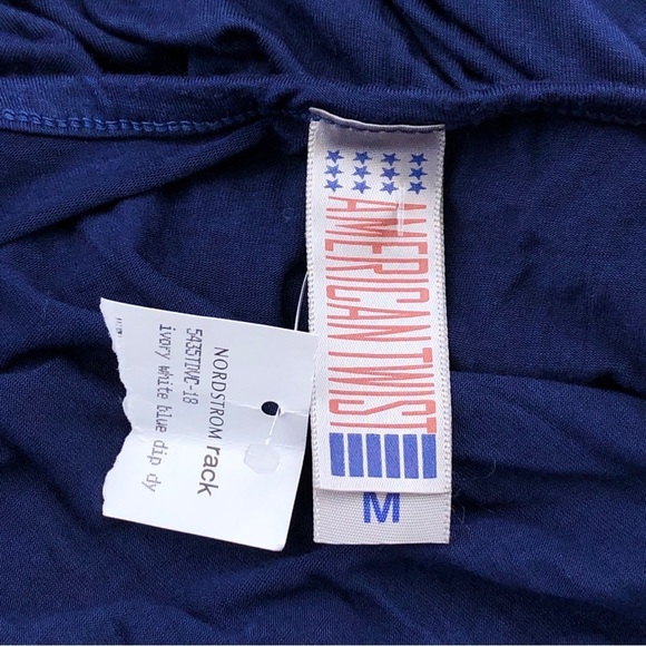 American Twist Knitted Jersey Halter Colorblock Maxi Tank Top Halter Dress S - Picture 7 of 8